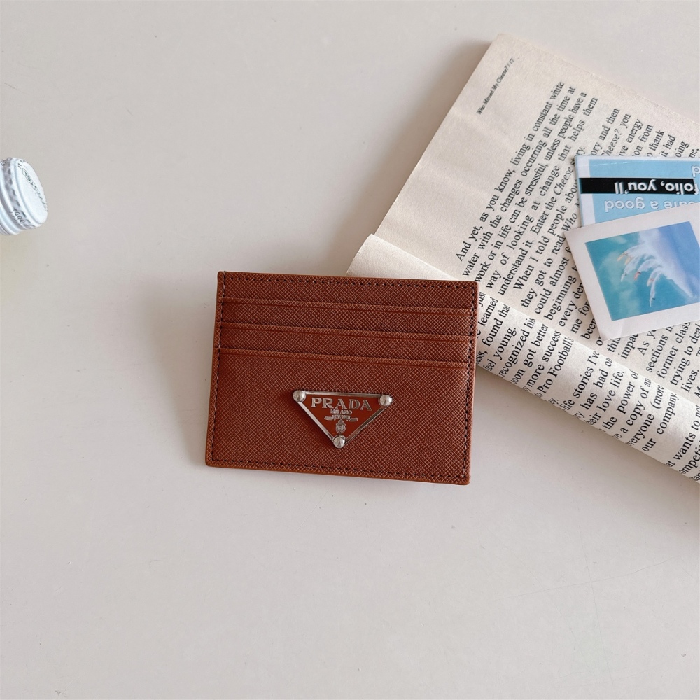 Pra 10 Colors Classical Women Card Holder Key Luxury Leather Coin Purses Fashion Men's Business Credit Wallets