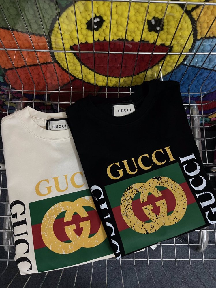 GUC Oversize Women's T Shirts Summer Spring Mens Clothing Tee Top Woman Tshirts Ladies Female White T-shirts