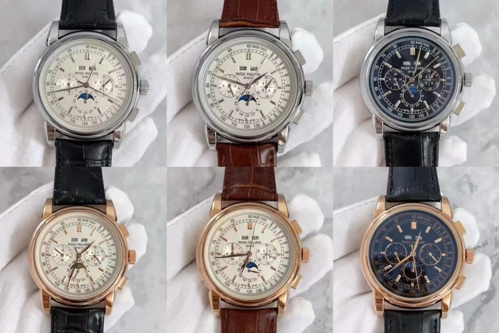 PP 41mm Designer High Quality Mens Auto Movement Fashion Classic Watches Leather Band Business Wristwatch