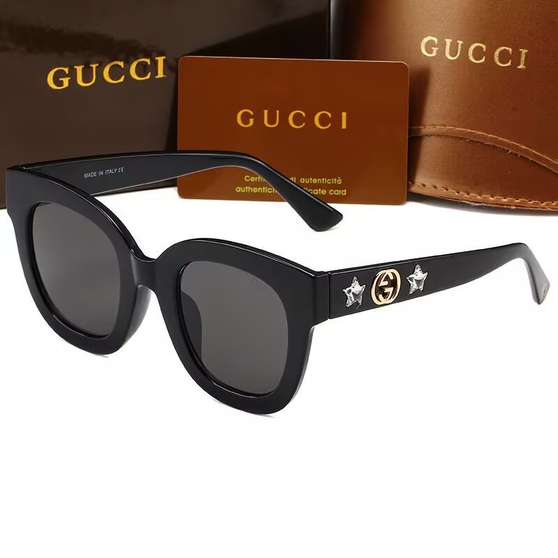 GG Sunglasses Fashion Designer Round Frame Sunglasses Classic Eyeglasses Outdoor Beach Sun Glasses For Man Woman