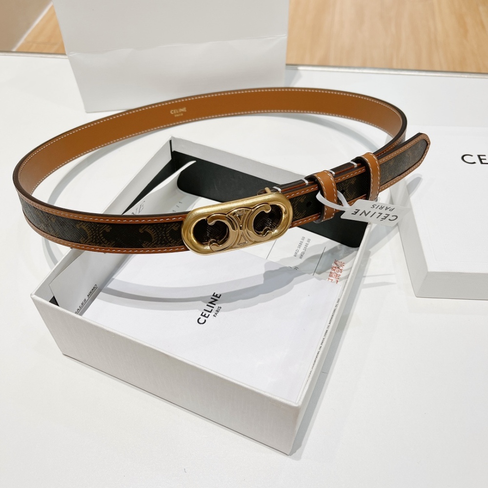 Celin Luxury Designer Belts for Women High Quality Fashion Leather Casual Thin Waist Belts