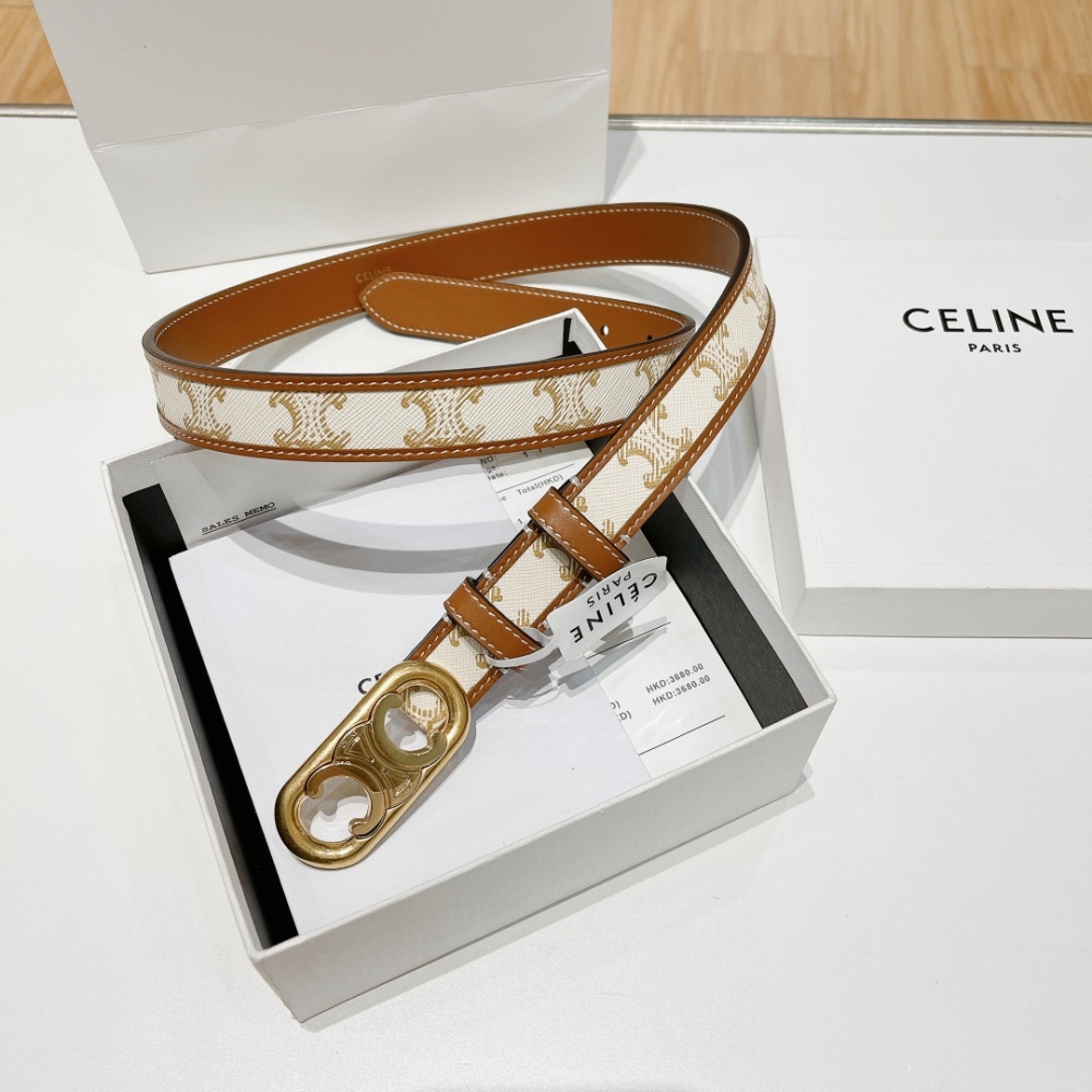 Celin Luxury Designer Belts for Women High Quality Fashion Leather Casual Thin Waist Belts