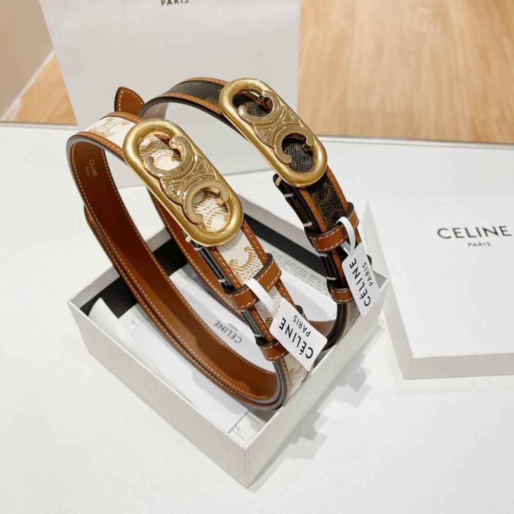 Celin Luxury Designer Belts for Women High Quality Fashion Leather Casual Thin Waist Belts
