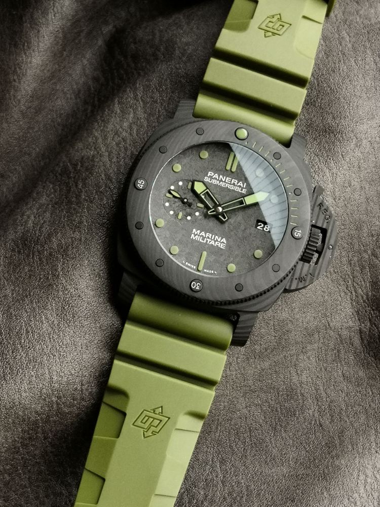 PANE Fashion Mens Casual Daily Watches 44mm Luxury Mechanical Watch Designer Rubber Band Wristwatch