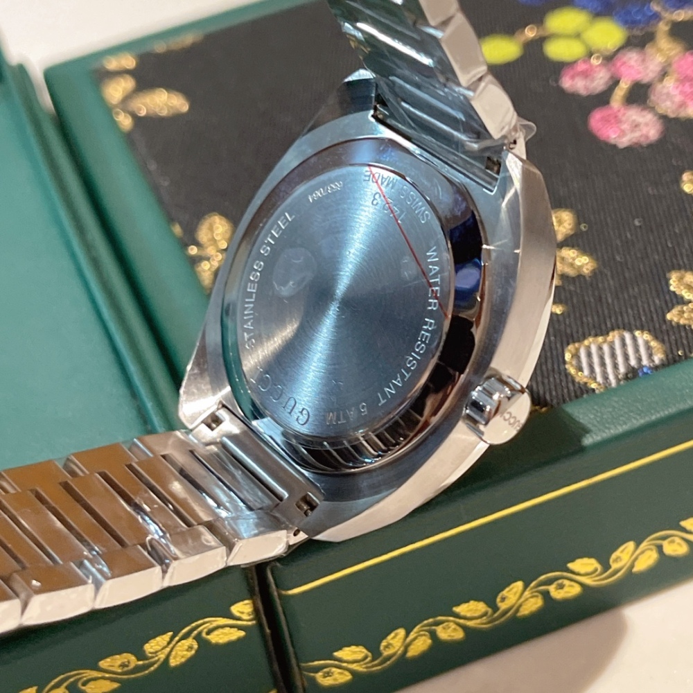 GUC 40mm Womens Fashion Owl Watches G-TIMELESS Stainless Strap with Quartz Movement Mens Wristwatch