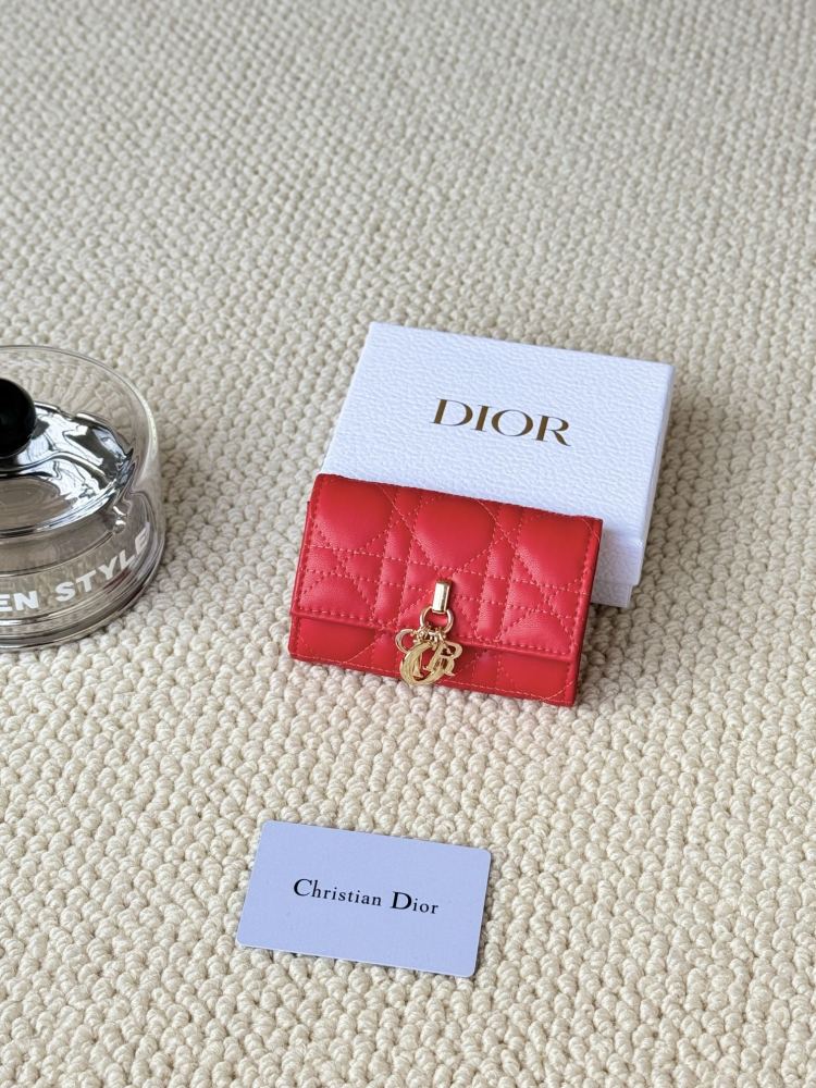 DIO Glycine Card holder Sheepskin compact women's wallet