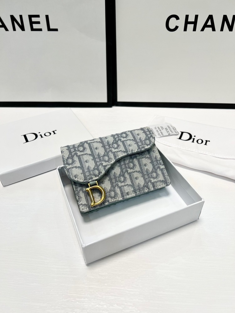 Dio Saddle small card bag  Oblique flower