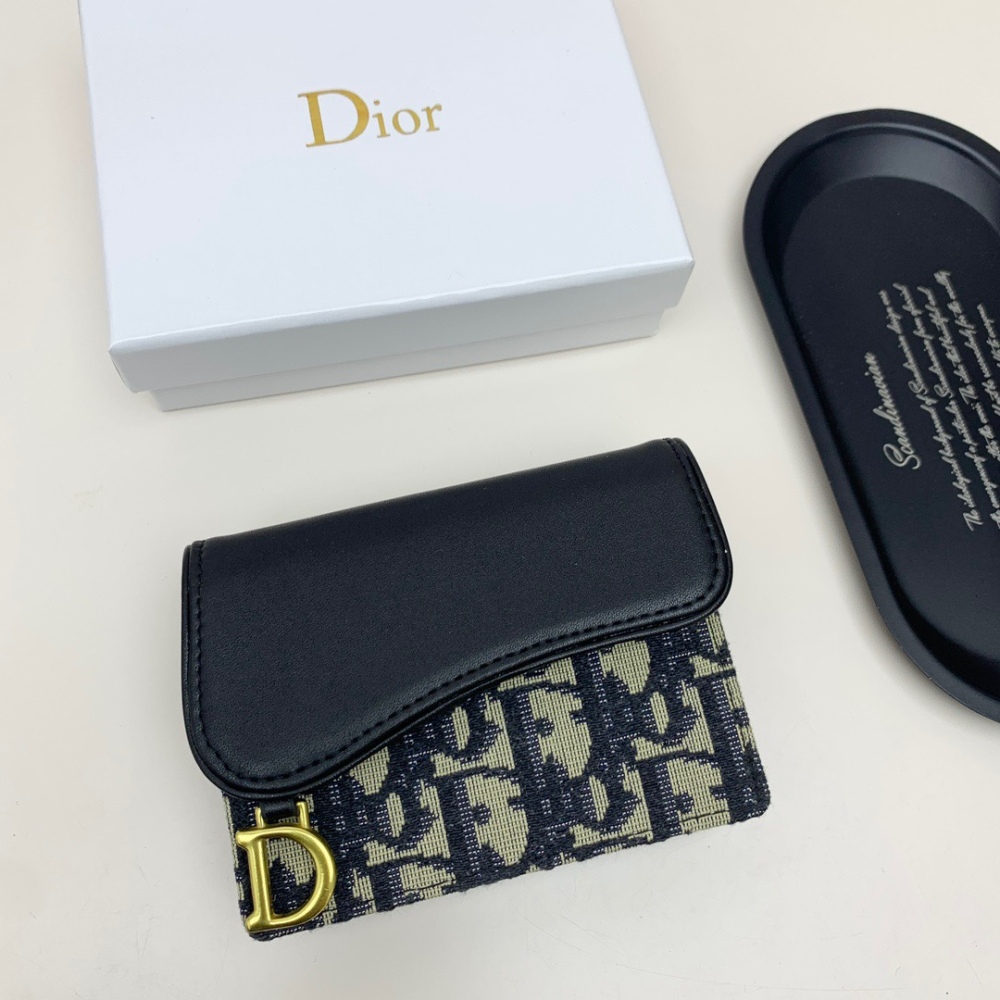Dio Saddle small card bag  Oblique flower