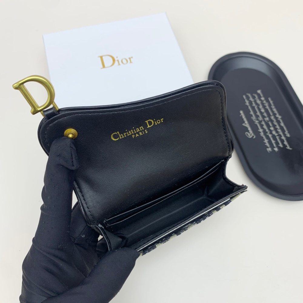 Dio Saddle small card bag  Oblique flower