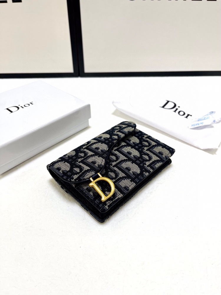 Dio Saddle small card bag  Oblique flower