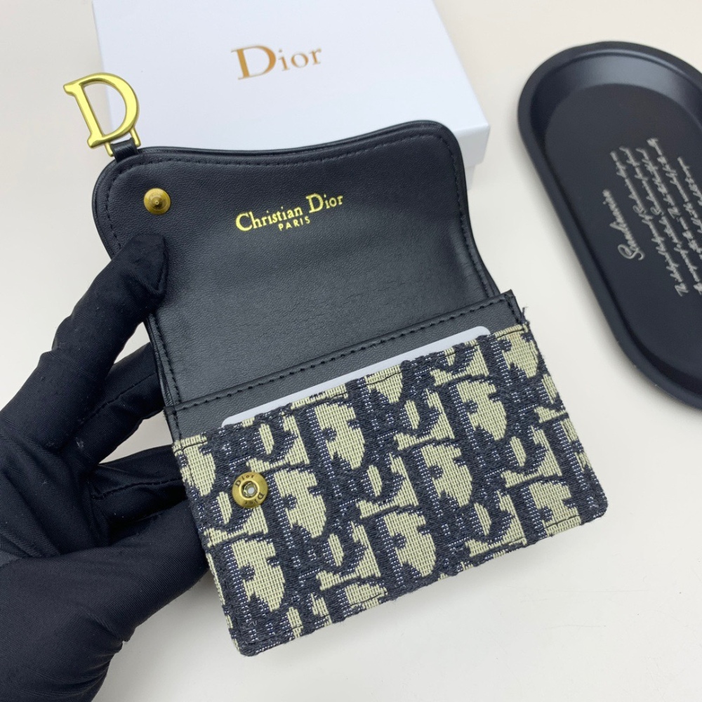 Dio Saddle small card bag  Oblique flower