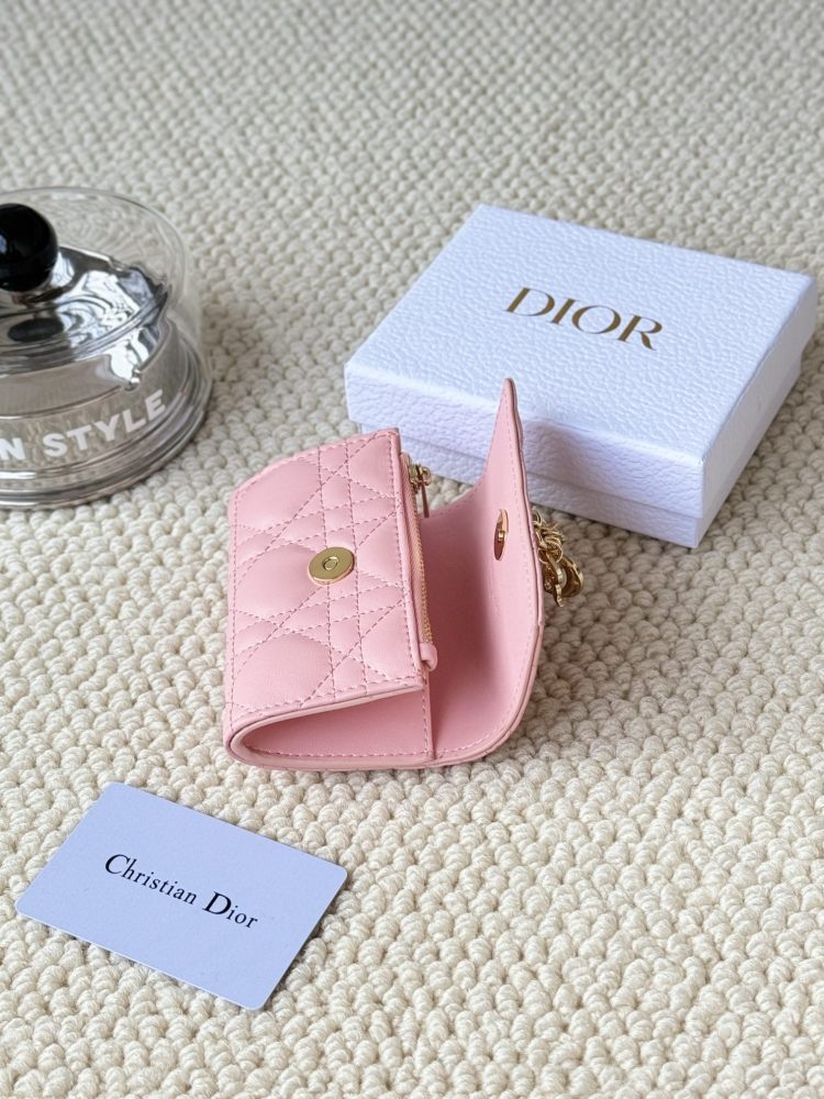DIO Glycine Card holder Sheepskin compact women's wallet