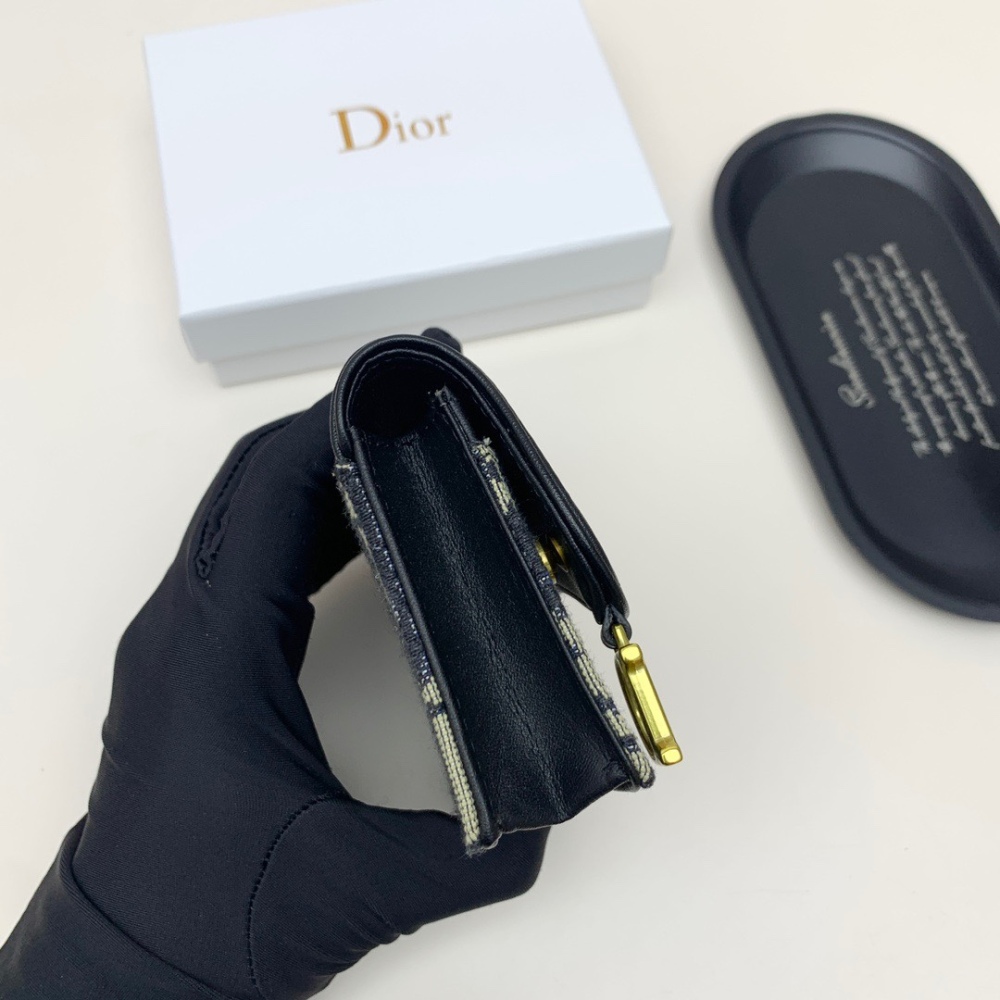Dio Saddle small card bag  Oblique flower