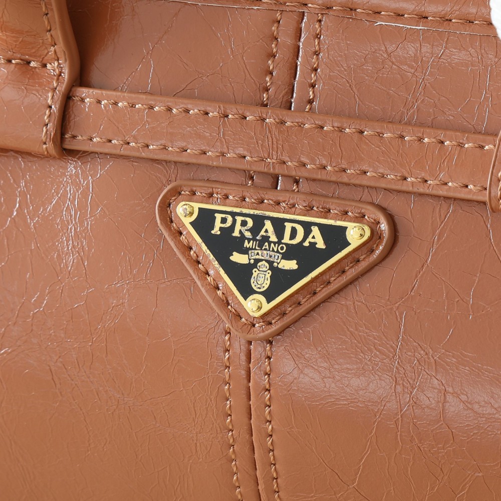 PRA Lus Solf Vintage Women Shoulder Bags Fashion Leather Handbag 32x15x12cm