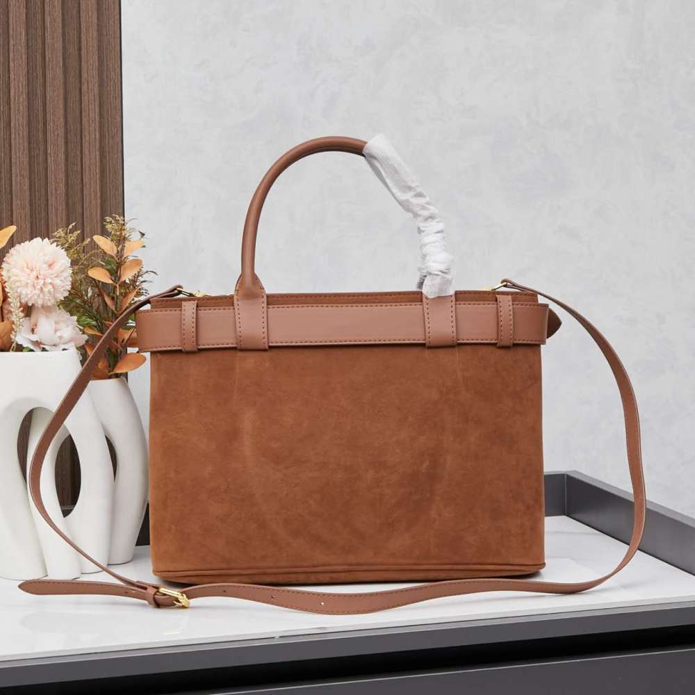 PRA Double Bag Womens Designer Matt Leather Shoulder Bags Luxury Autumn Winter Bags