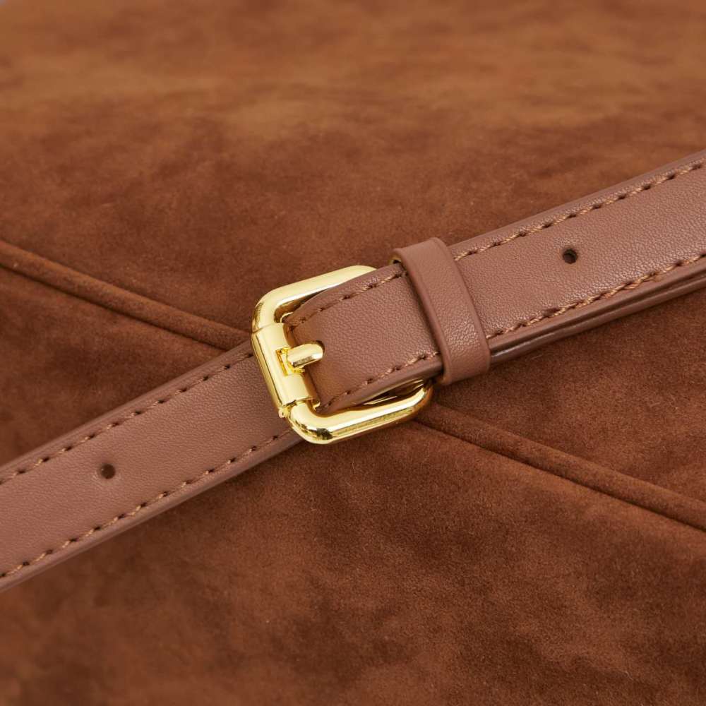 PRA Double Bag Womens Designer Matt Leather Shoulder Bags Luxury Autumn Winter Bags