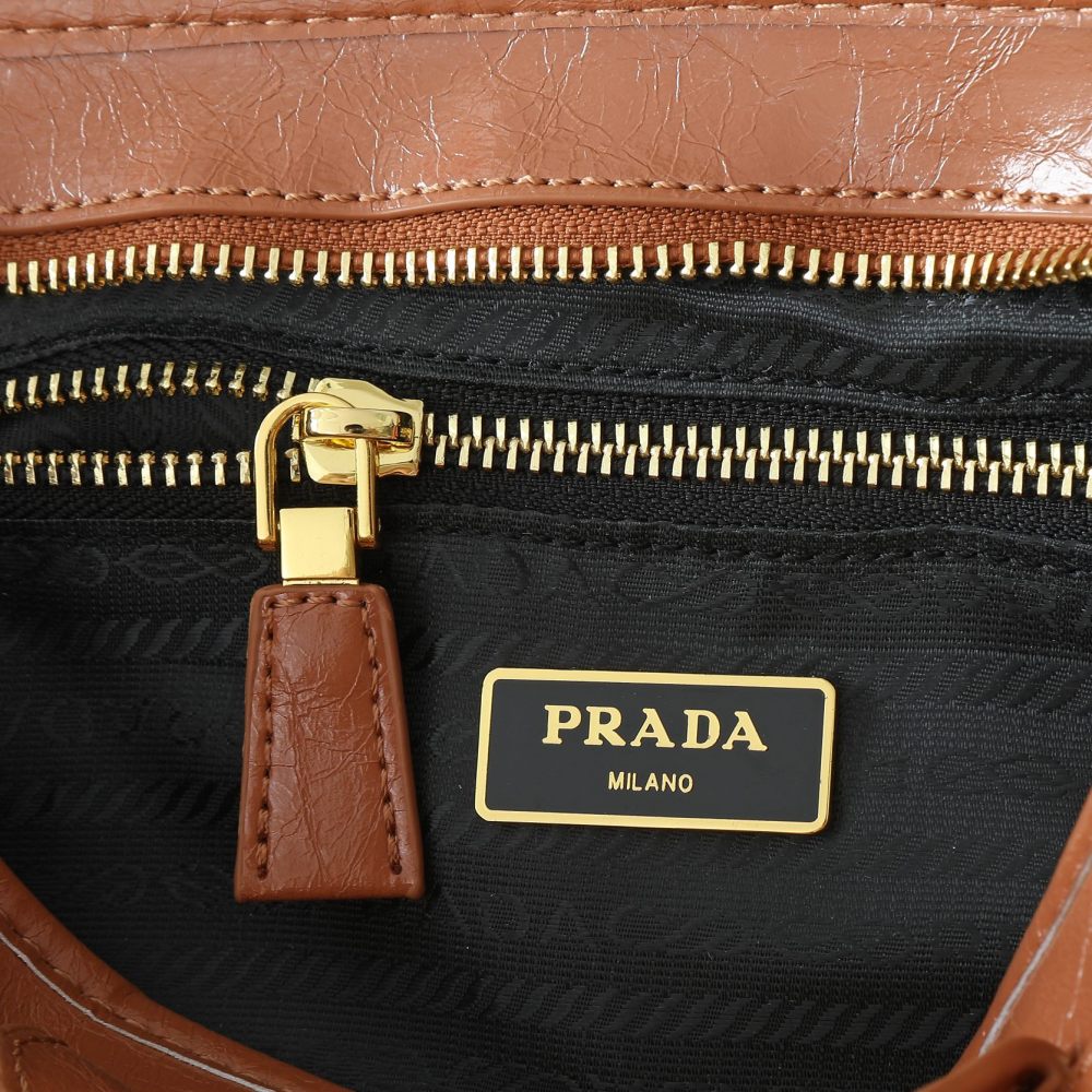 PRA Lus Solf Vintage Women Shoulder Bags Fashion Leather Handbag 32x15x12cm