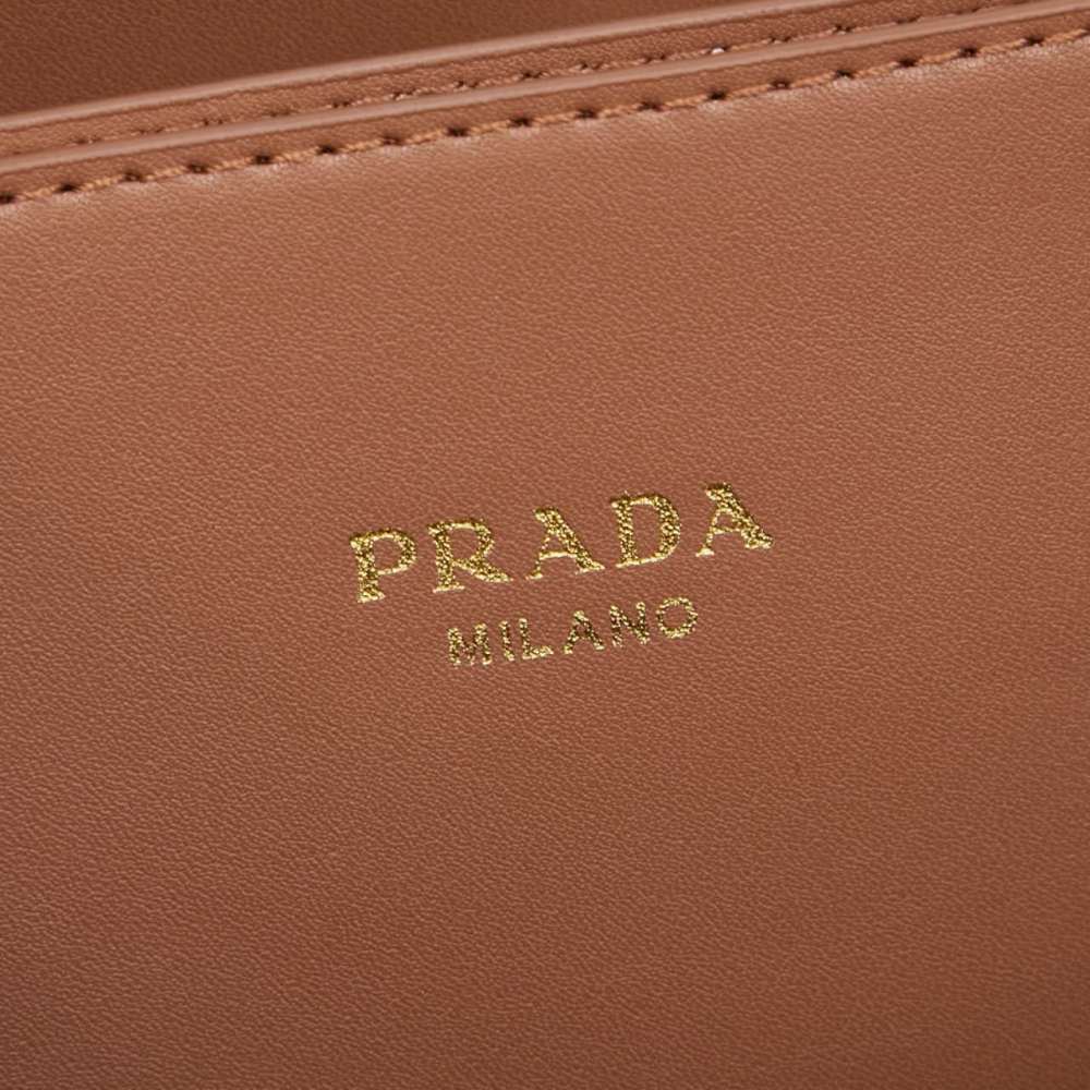 PRA Double Bag Womens Designer Matt Leather Shoulder Bags Luxury Autumn Winter Bags