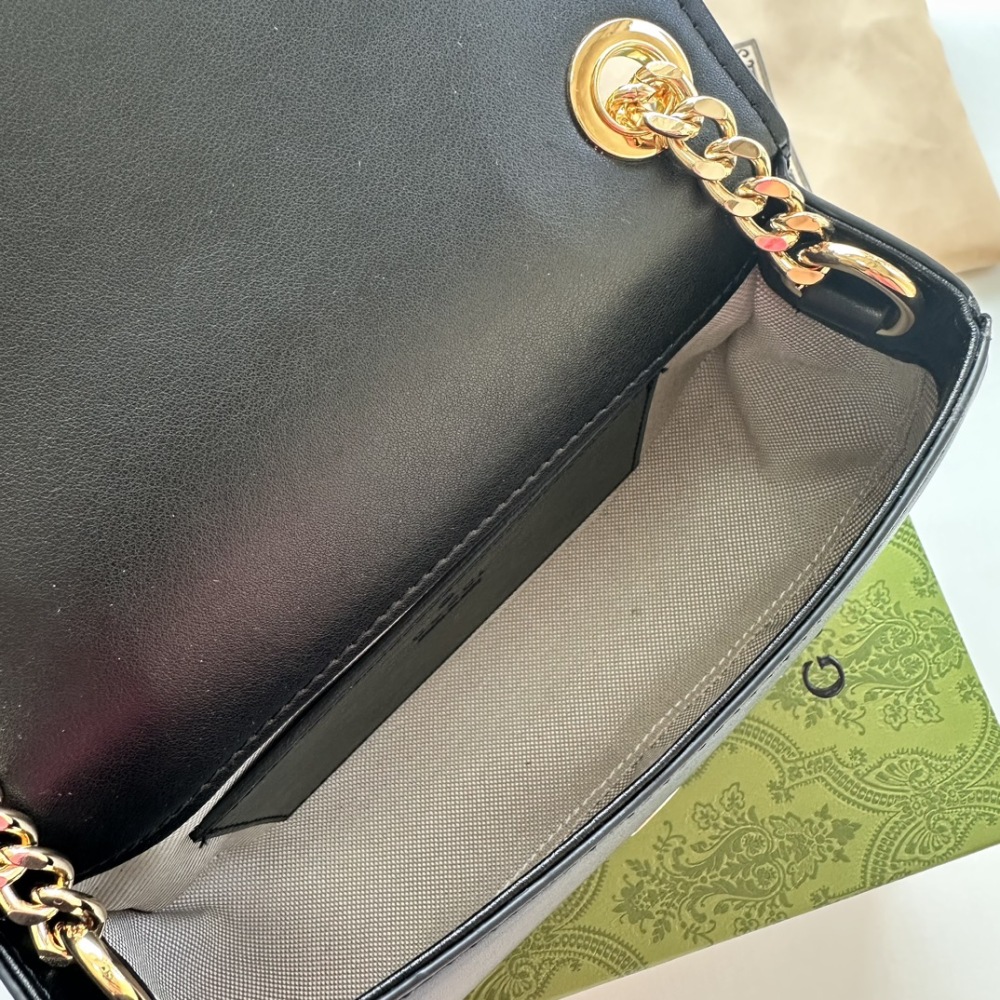 GUC Blondie Fashion Mini Leather Luxury Womens Shoulder Bags with Adjustable Strap
