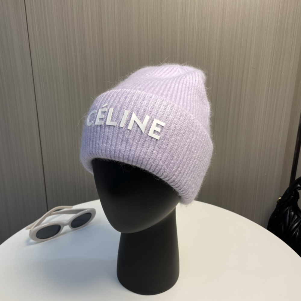Celin Knitted Hat Designer Beanie Cap Mens Fitted Hats Unisex Cashmere Letters Casual Skull Womens Caps