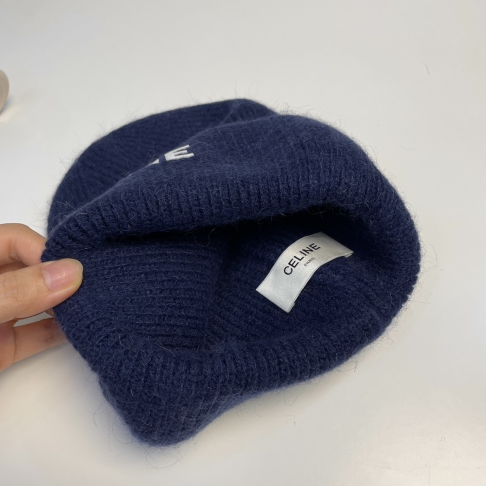Celin Knitted Hat Designer Beanie Cap Mens Fitted Hats Unisex Cashmere Letters Casual Skull Womens Caps