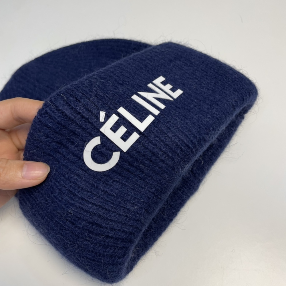 Celin Knitted Hat Designer Beanie Cap Mens Fitted Hats Unisex Cashmere Letters Casual Skull Womens Caps