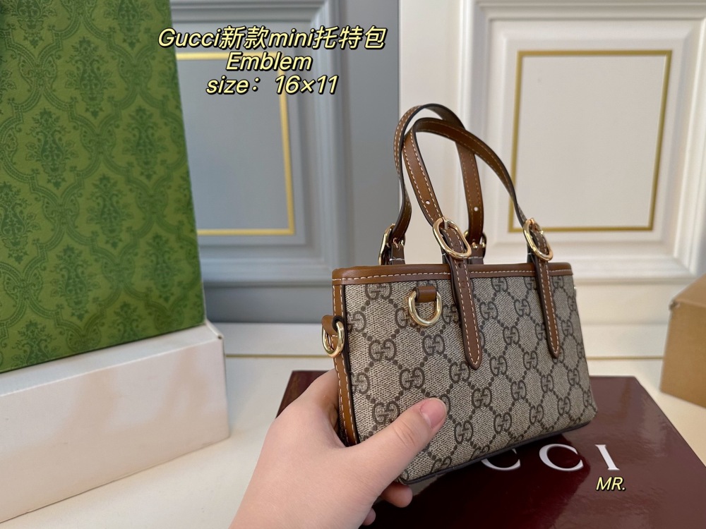 GUC Women Designer Shoulder Bags Brown Letter Bag