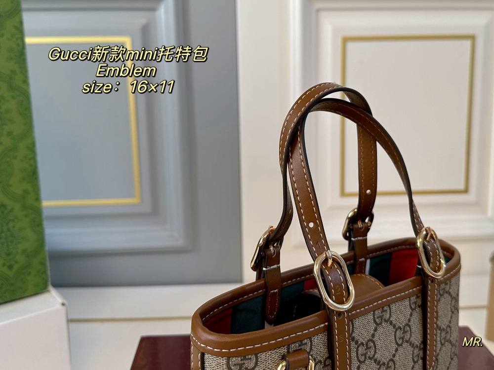 GUC Women Designer Shoulder Bags Brown Letter Bag