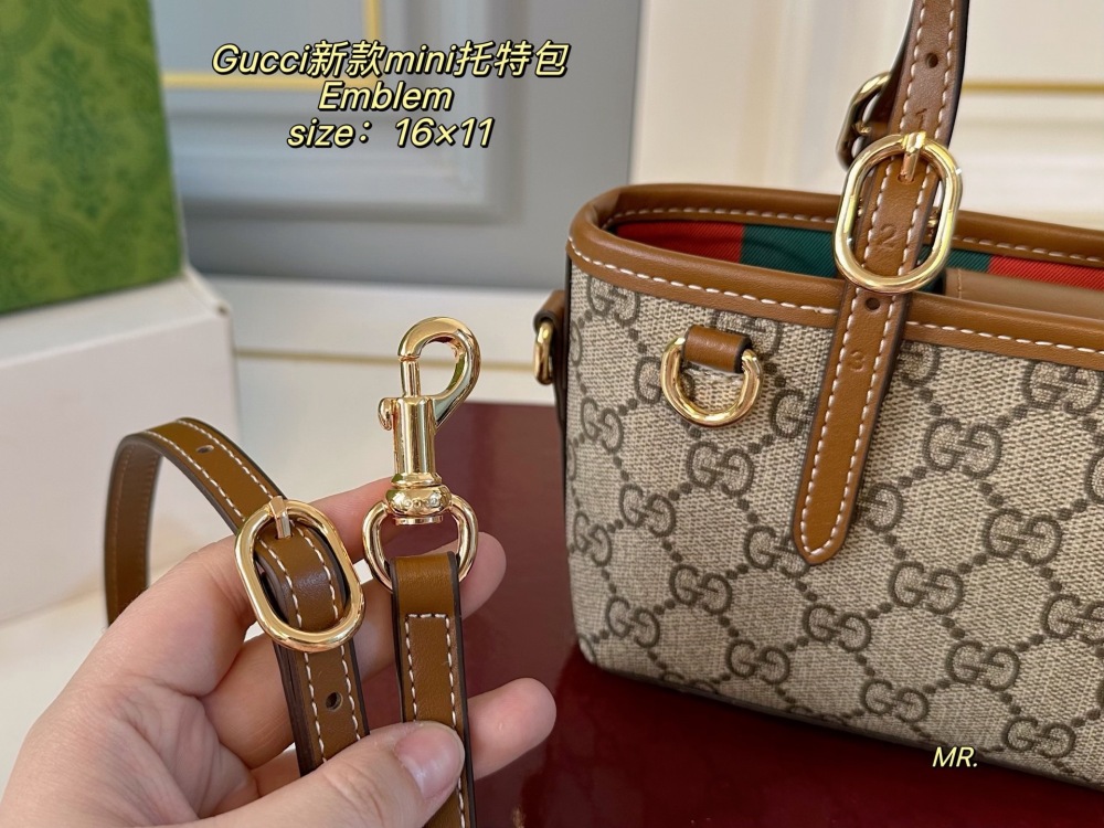 GUC Women Designer Shoulder Bags Brown Letter Bag