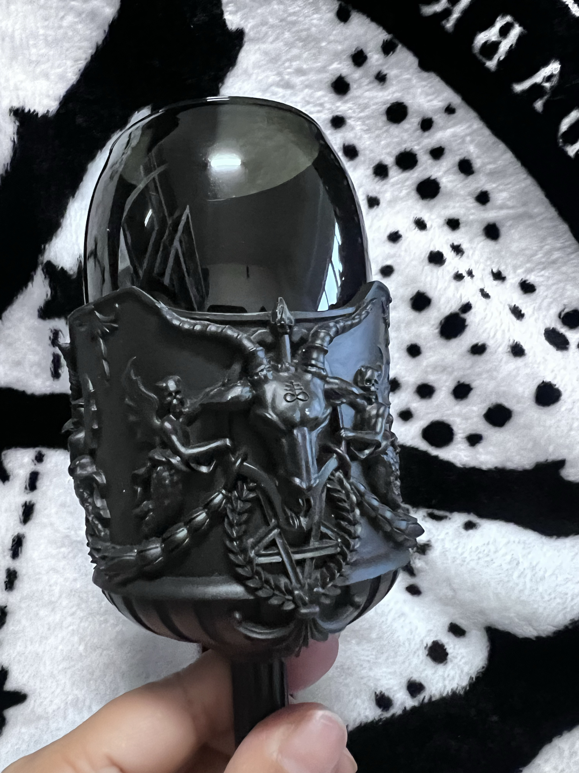 Gothic Baphomet Goblet – Black Occult Ritual Chalice for Witches & Dark Decor