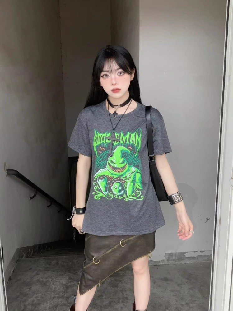Gothic Oogie Boogie T-Shirt – Tim Burton Inspired Boogeyman Horror Streetwear Shirt Y2K