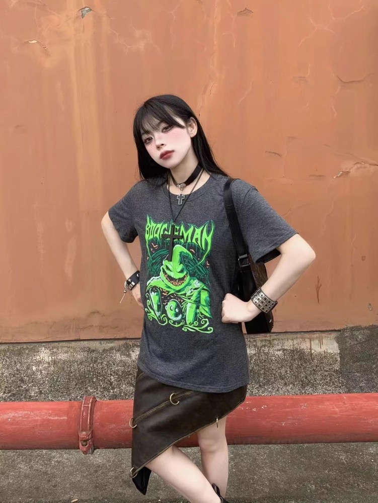 Gothic Oogie Boogie T-Shirt – Tim Burton Inspired Boogeyman Horror Streetwear Shirt Y2K