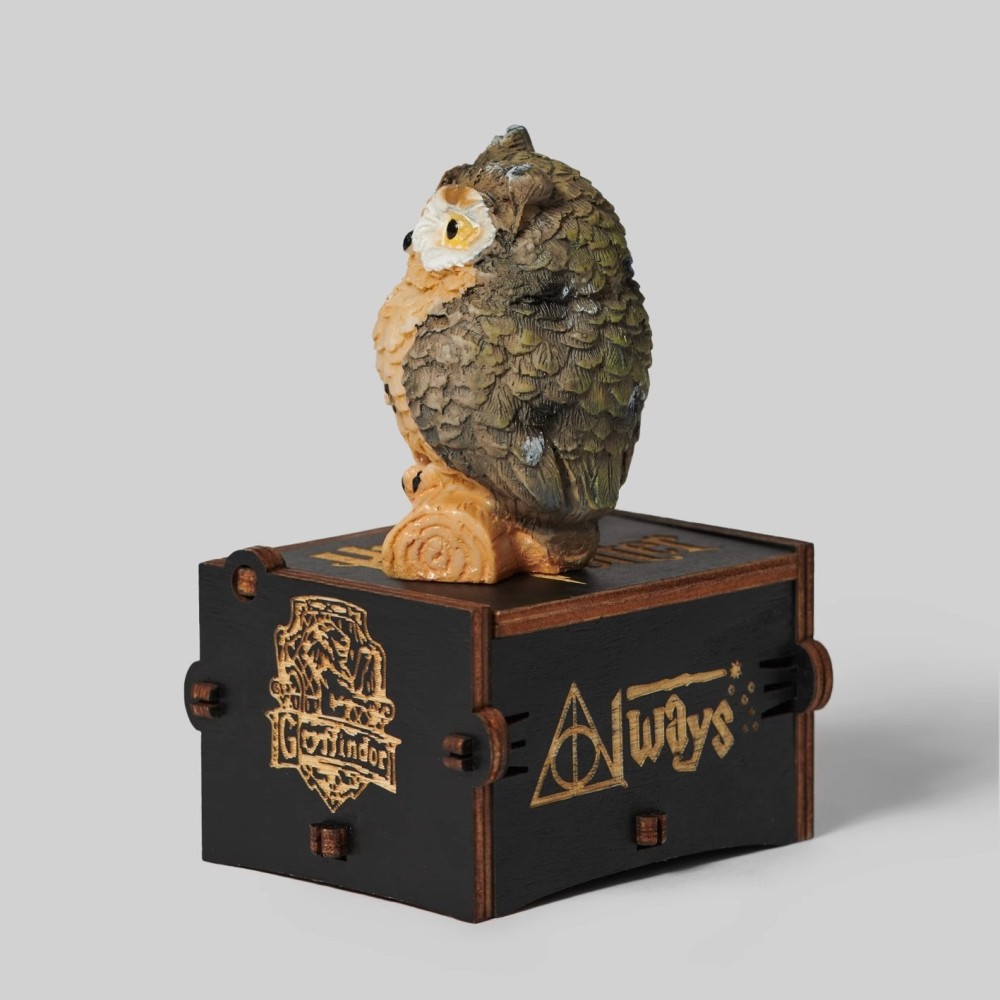 Gothic Harry Potter Hand-Crank Music Box – Dark Humour Wizard Desk Figurine