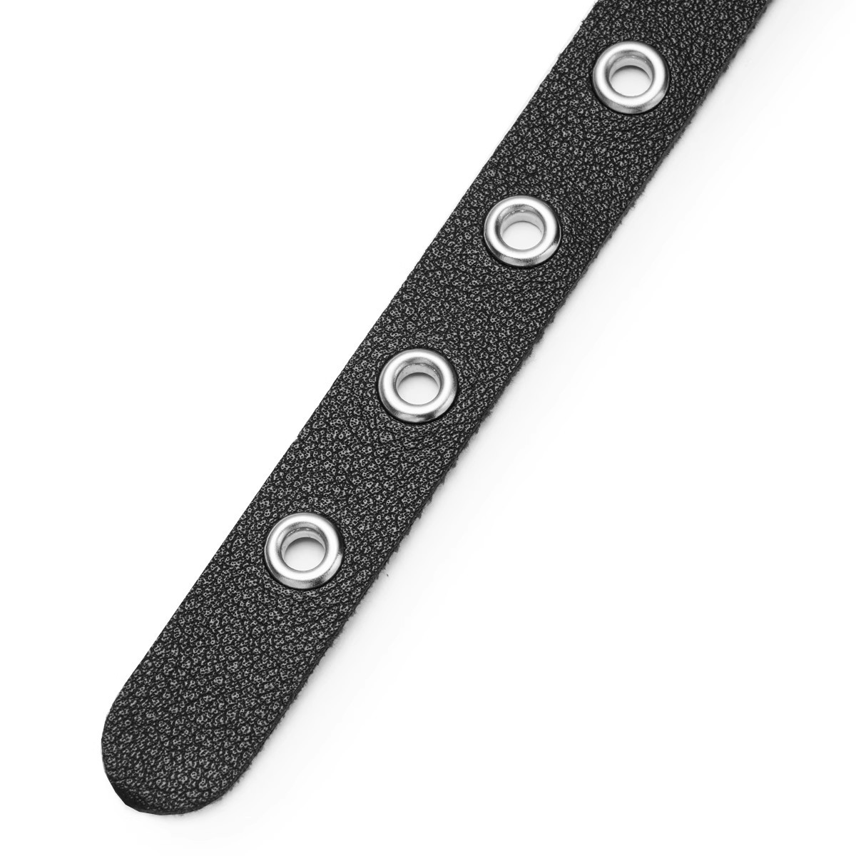 Gothic PU Leather D-Ring Choker – Punk Style Adjustable Collar Necklace