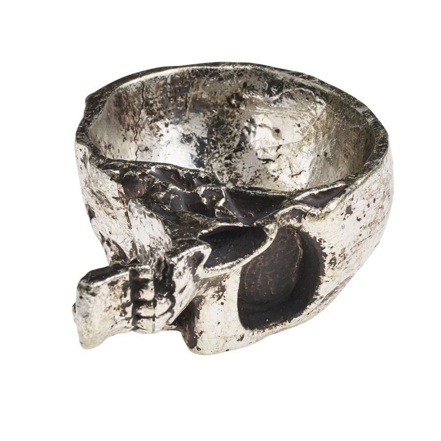 Alchemy Gothic Half Skull Trinket Dish (V60)
