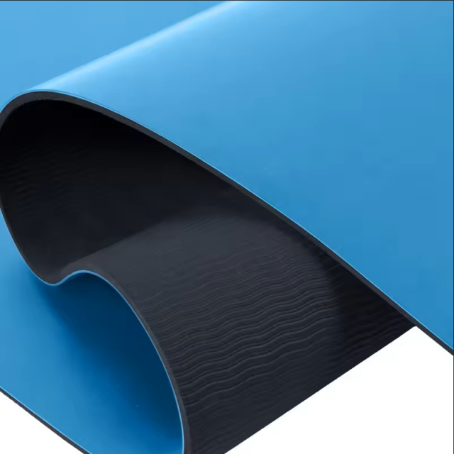 New dry/ wet anti slip PU top TPE yoga mat eco friendly