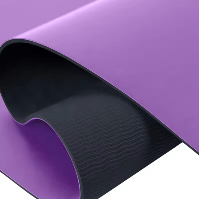 New dry/ wet anti slip PU top TPE yoga mat eco friendly