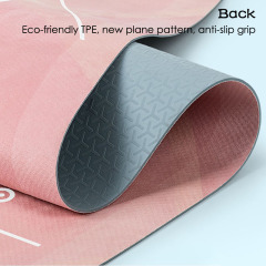 Custom printing sweat absorbent dry|wet anti-slip soft suede TPE Foldable Yoga Mat