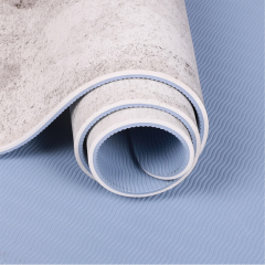 New digital printing dry wet anti slip pu tpe yoga mat dynamic rebound