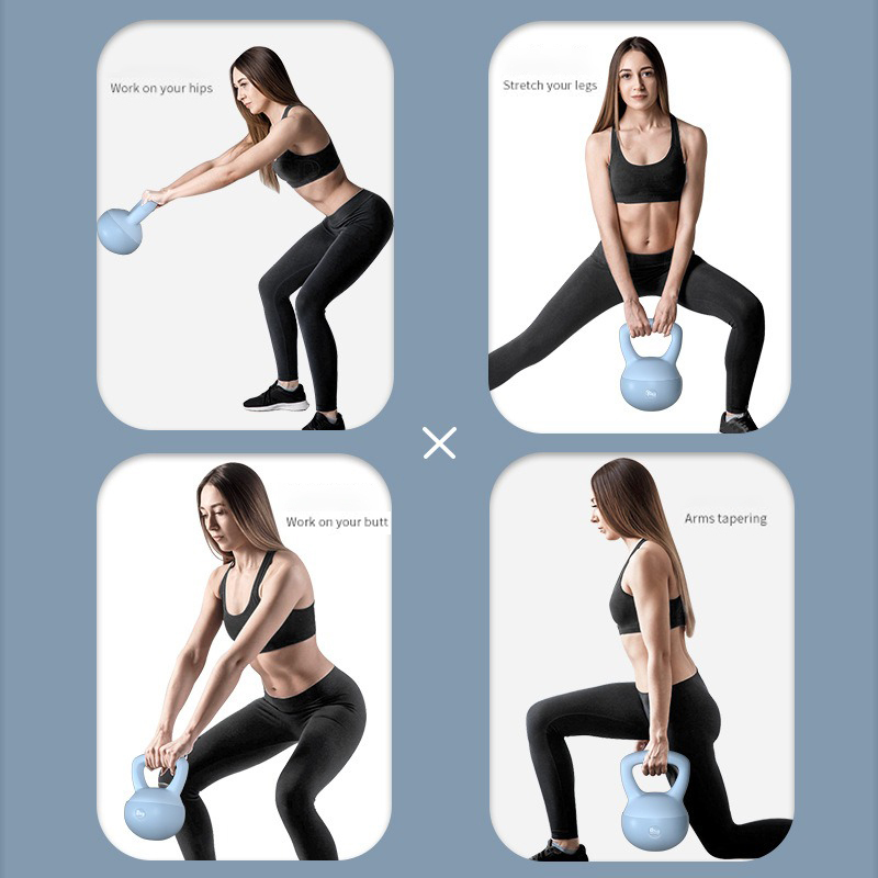 Hot Home Gym Bodybuilding Colorful Soft PVC Kettlebell Sand Kettlebell Kg