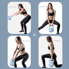 Hot Home Gym Bodybuilding Colorful Soft PVC Kettlebell Sand Kettlebell Kg