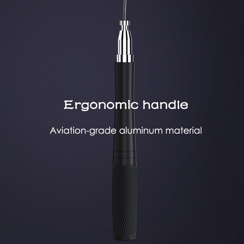 Professional-level innovative self-locking racing comfortable silicone handle skipping rope