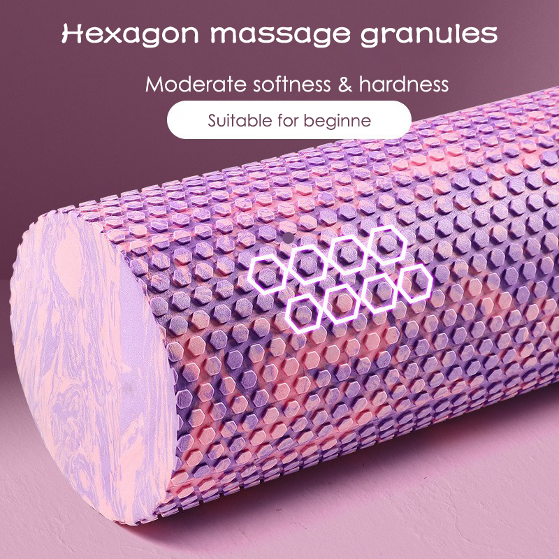 New Camouflage Multi Sizes Hex Floating Points EVA Foam Rollers Solid Massage Rollers