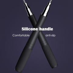 Professional-level innovative self-locking racing comfortable silicone handle skipping rope