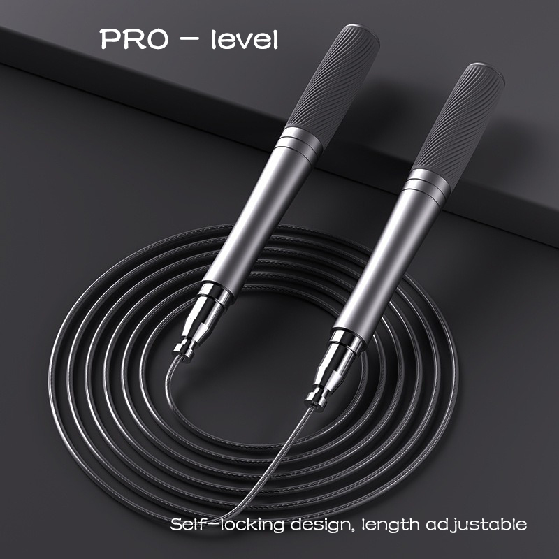 Professional-level innovative self-locking racing comfortable silicone handle skipping rope