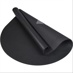 Professional 7mm thick non slip high density pvc black skipping mat excellent rebound
