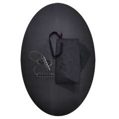 Professional 7mm thick non slip high density pvc black skipping mat excellent rebound
