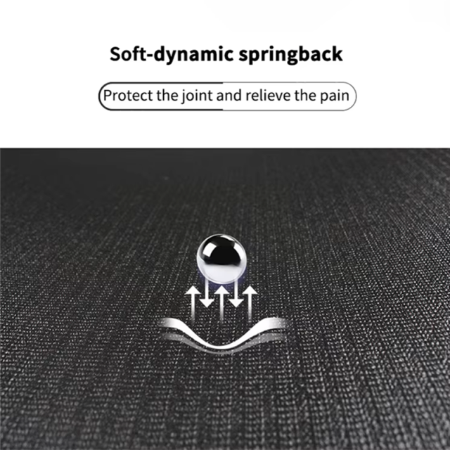 Double-layer anti-slip eco-friendly high density pvc yoga mat dynamic rebound