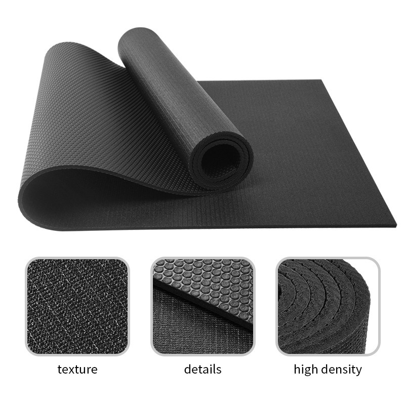 Double-layer anti-slip eco-friendly high density pvc yoga mat dynamic rebound