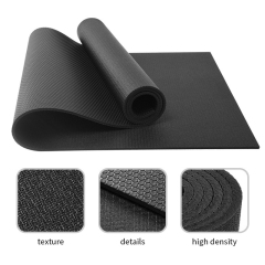 Double-layer anti-slip eco-friendly high density pvc yoga mat dynamic rebound